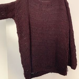 VINCE. Oversized Woven Sweater